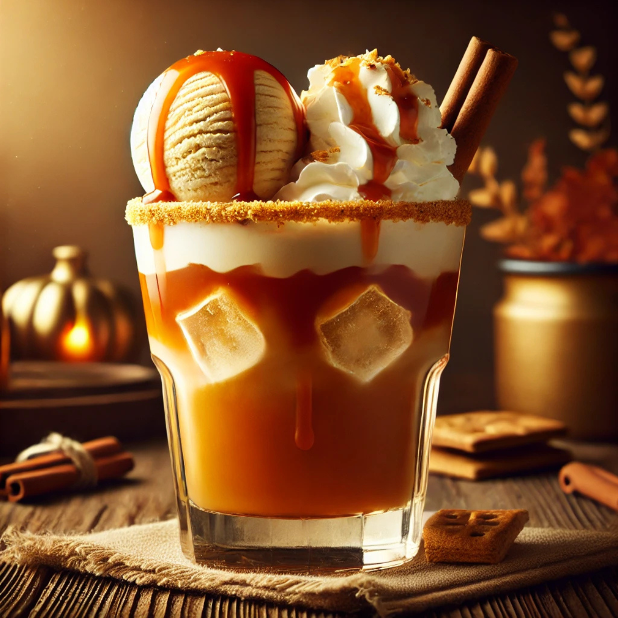 Caramel Cream Whiskey Float